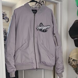 Rawgear Men's Light Gray Bomber Jacket